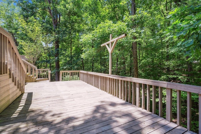 view of wooden terrace