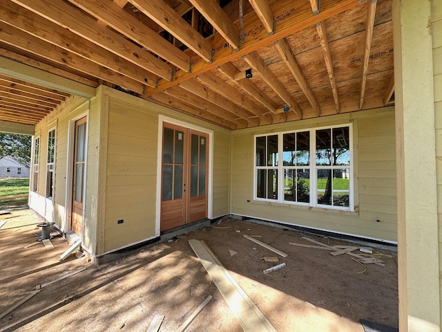 deck with a patio and french doors