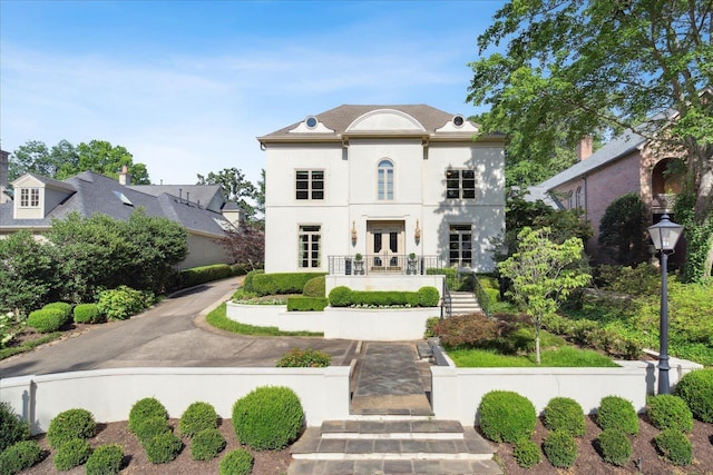 exterior space featuring french doors