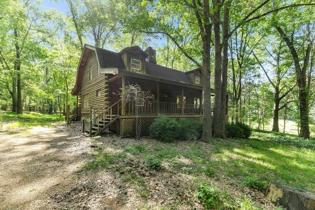 view of rear view of house