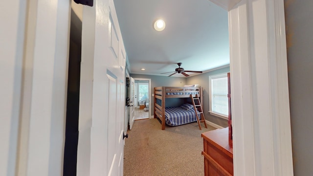 bedroom with carpet floors