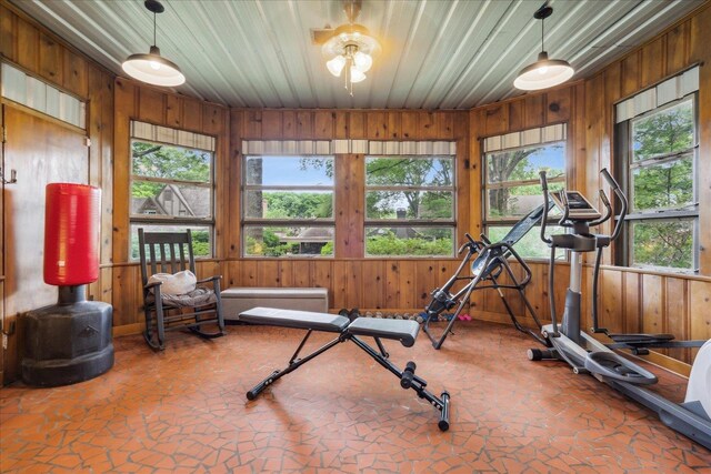 view of exercise room