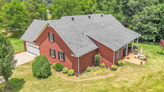 birds eye view of property