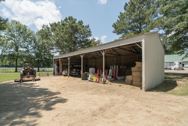 view of stable