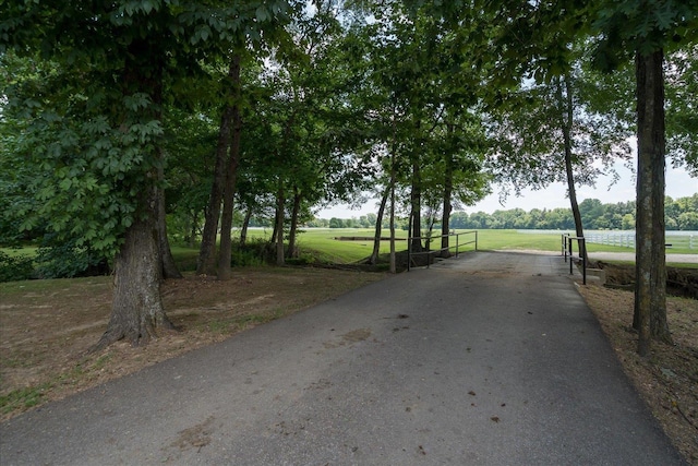 view of street featuring a rural view