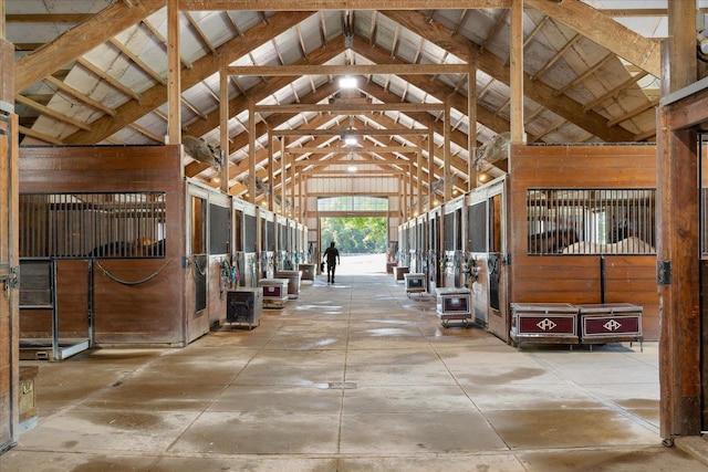 view of horse barn