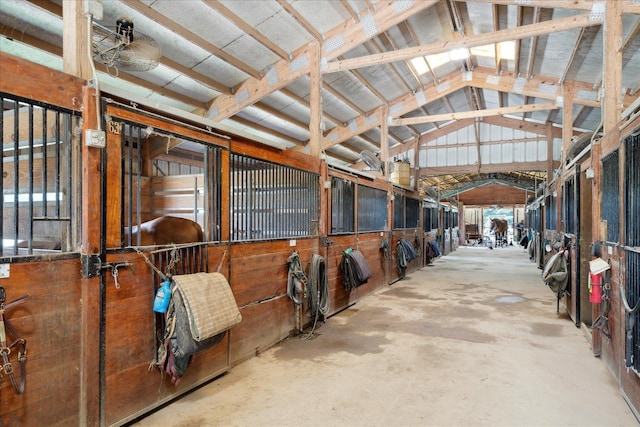 view of horse barn