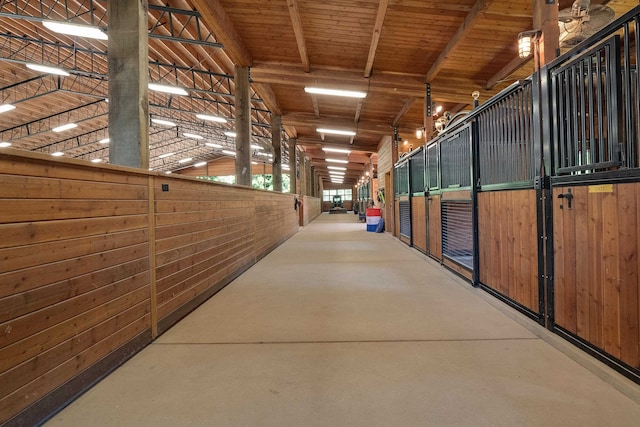 view of horse barn