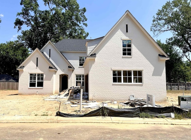 view of french country style house