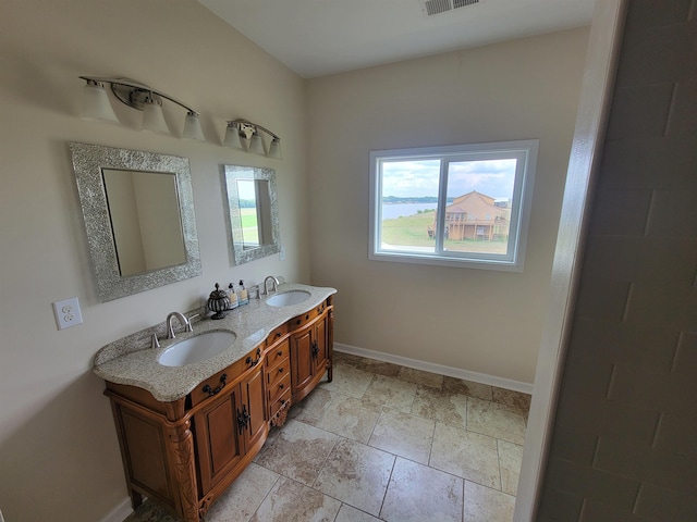 bathroom featuring vanity