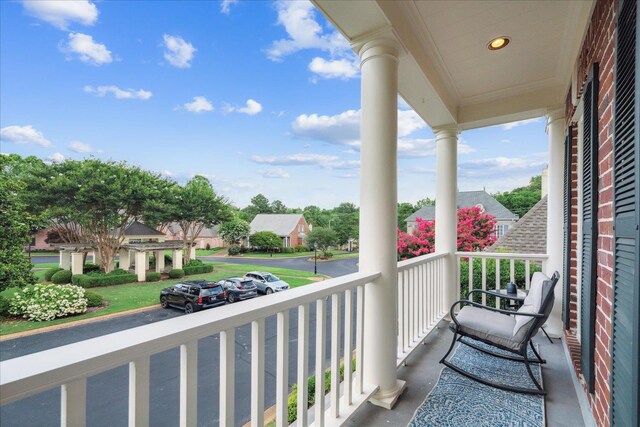 view of balcony