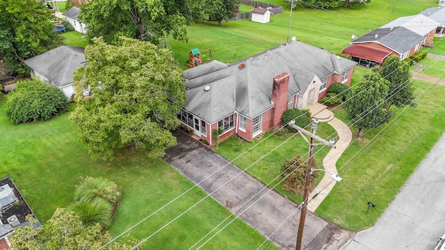 birds eye view of property