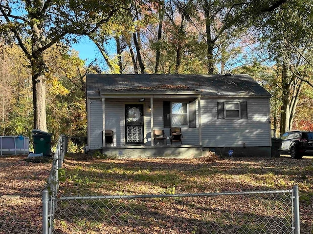 exterior space featuring a porch