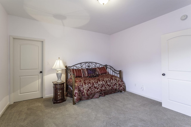 bedroom with carpet