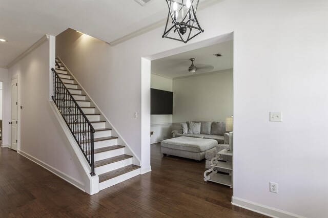 kitchen featuring ceiling fan, sink, wood-type flooring, backsplash, and appliances with stainless steel finishes