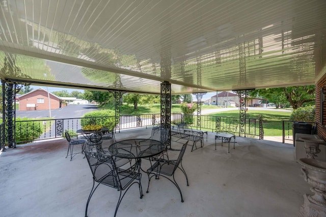 view of patio / terrace with outdoor dining space