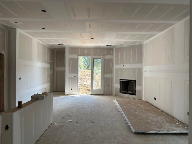 view of unfurnished living room