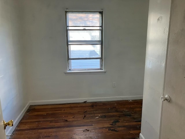 empty room featuring hardwood / wood-style floors