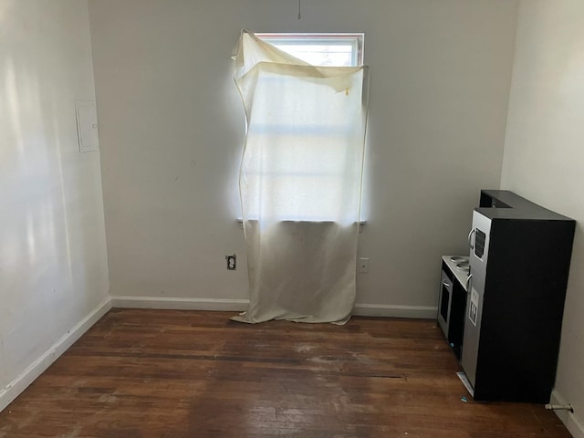 interior space featuring dark wood-type flooring