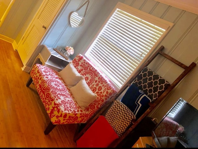 interior space featuring hardwood / wood-style floors