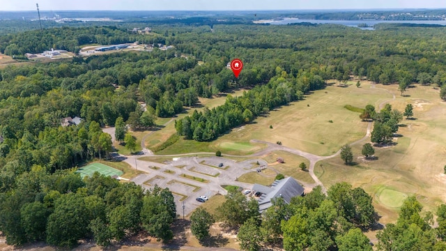 100 Vantage Pt, Counce, TN 38326 - aerial view featuring a wooded view