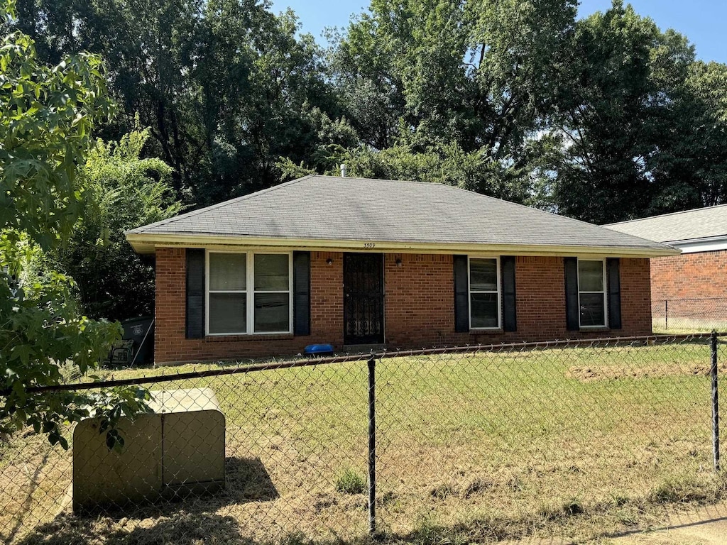 3509 Pine Ridge Ln, Memphis, TN 38118 - ranch-style house featuring roof with shingles and brick siding