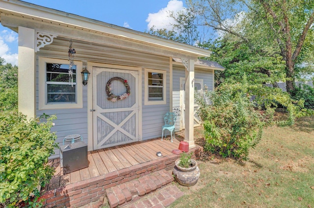 view of outbuilding