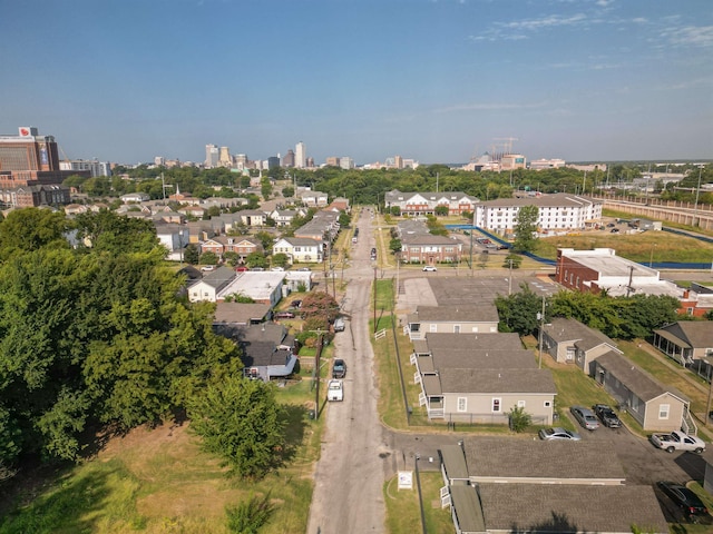 aerial view featuring a view of city