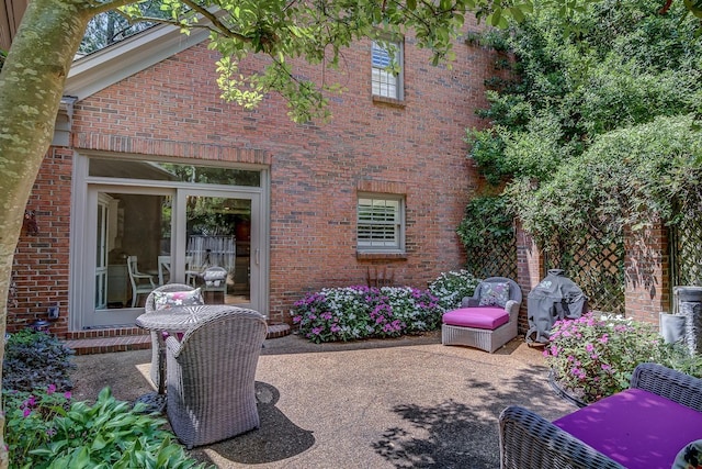 exterior space featuring grilling area