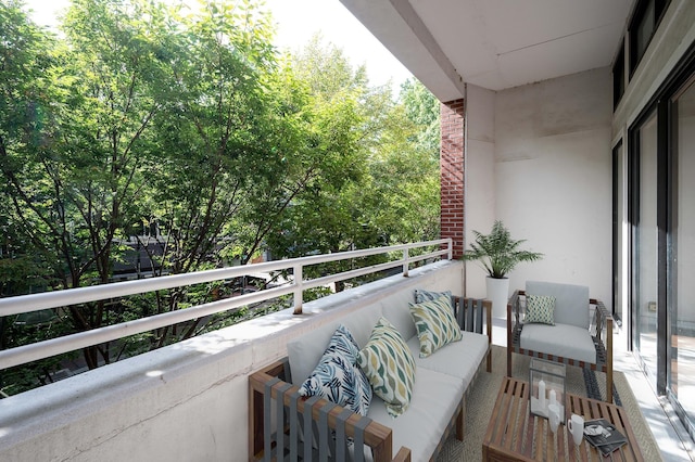 balcony featuring outdoor lounge area