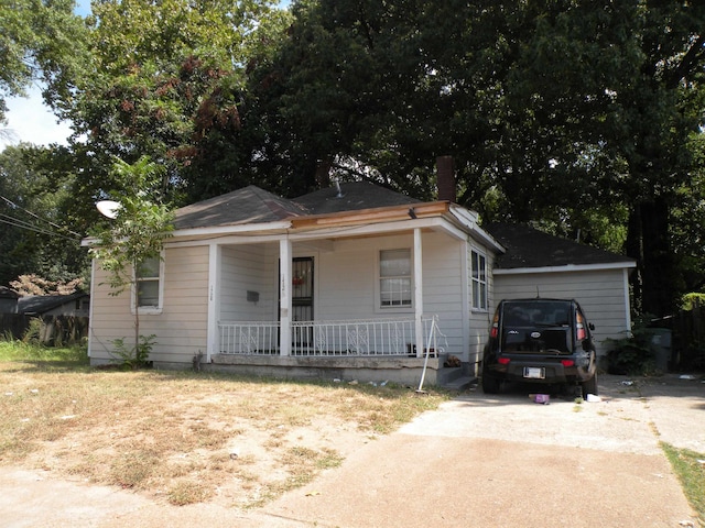 bungalow-style house with a porch