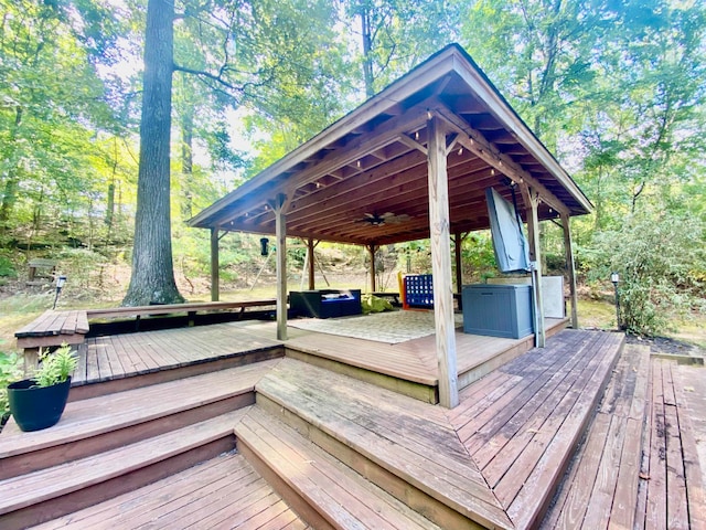 view of wooden terrace