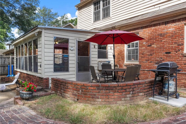 exterior space with a patio area