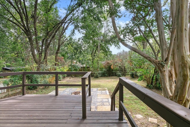 view of wooden terrace