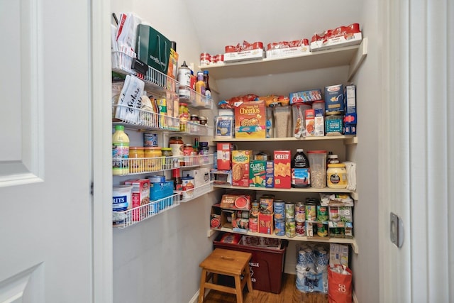 view of pantry