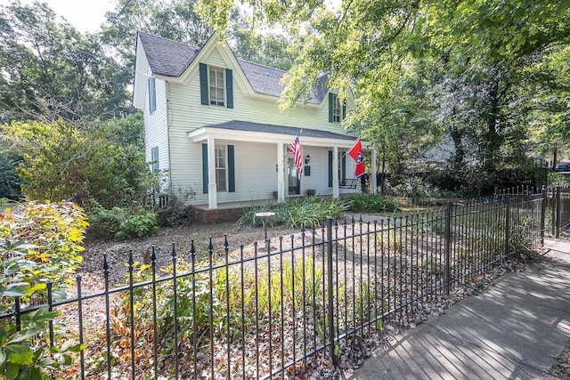 view of front of house featuring a porch