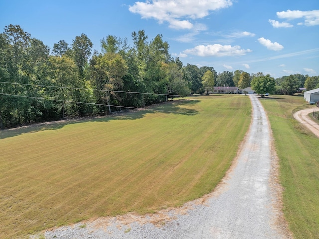 view of road featuring driveway