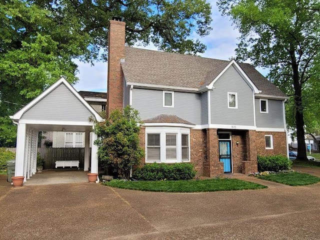 view of front of property