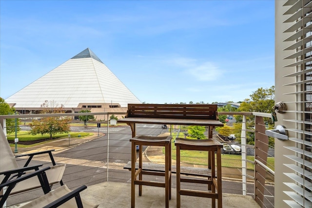 view of balcony