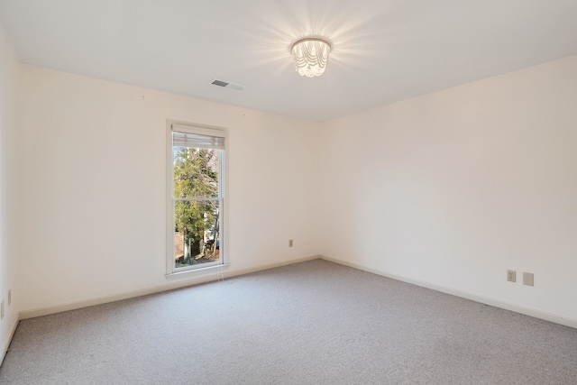 view of carpeted empty room