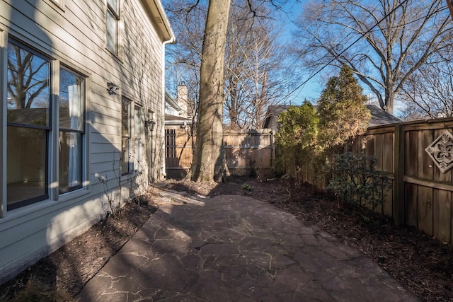 view of yard featuring a patio area