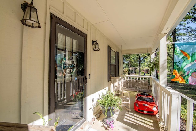 exterior space featuring a porch