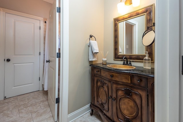 bathroom featuring vanity