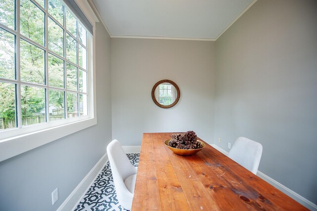 unfurnished bedroom featuring ornamental molding and dark hardwood / wood-style flooring