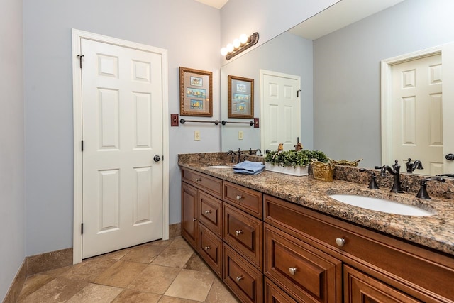 bathroom with vanity