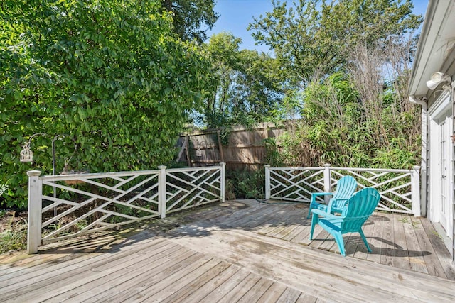 view of wooden terrace