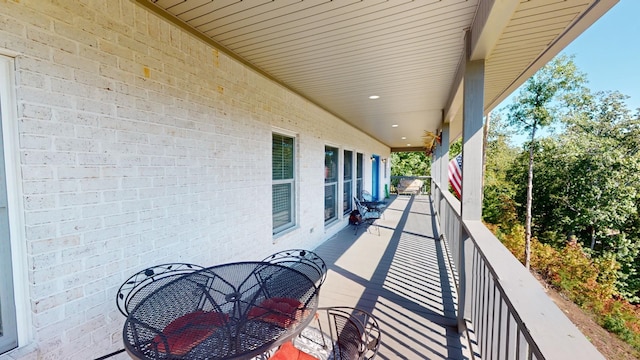 view of balcony