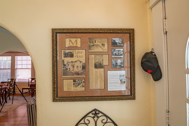 room details with hardwood / wood-style flooring