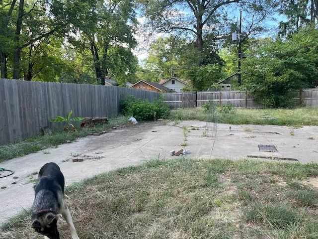 view of yard with a patio