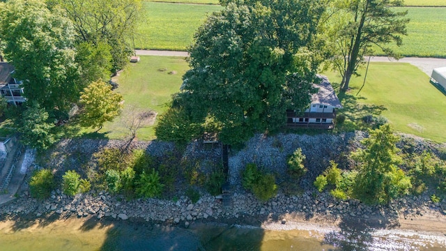 bird's eye view featuring a rural view